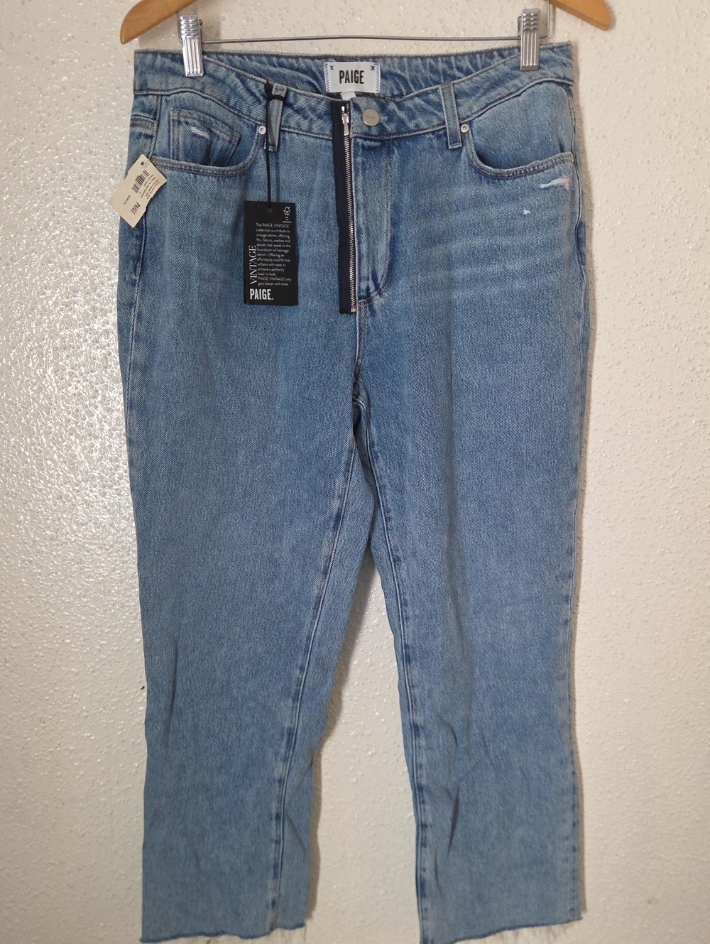 PAIGE Men's Light Blue Relaxed Straight Jeans
